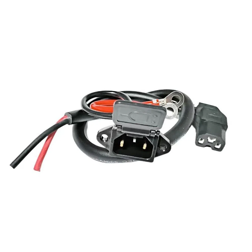 Presa di ricarica per caricabatterie E-Bike con connettore universale a tre fori 12AWG per veicoli elettrici Spina per scooter elettrico Porta di ricarica
