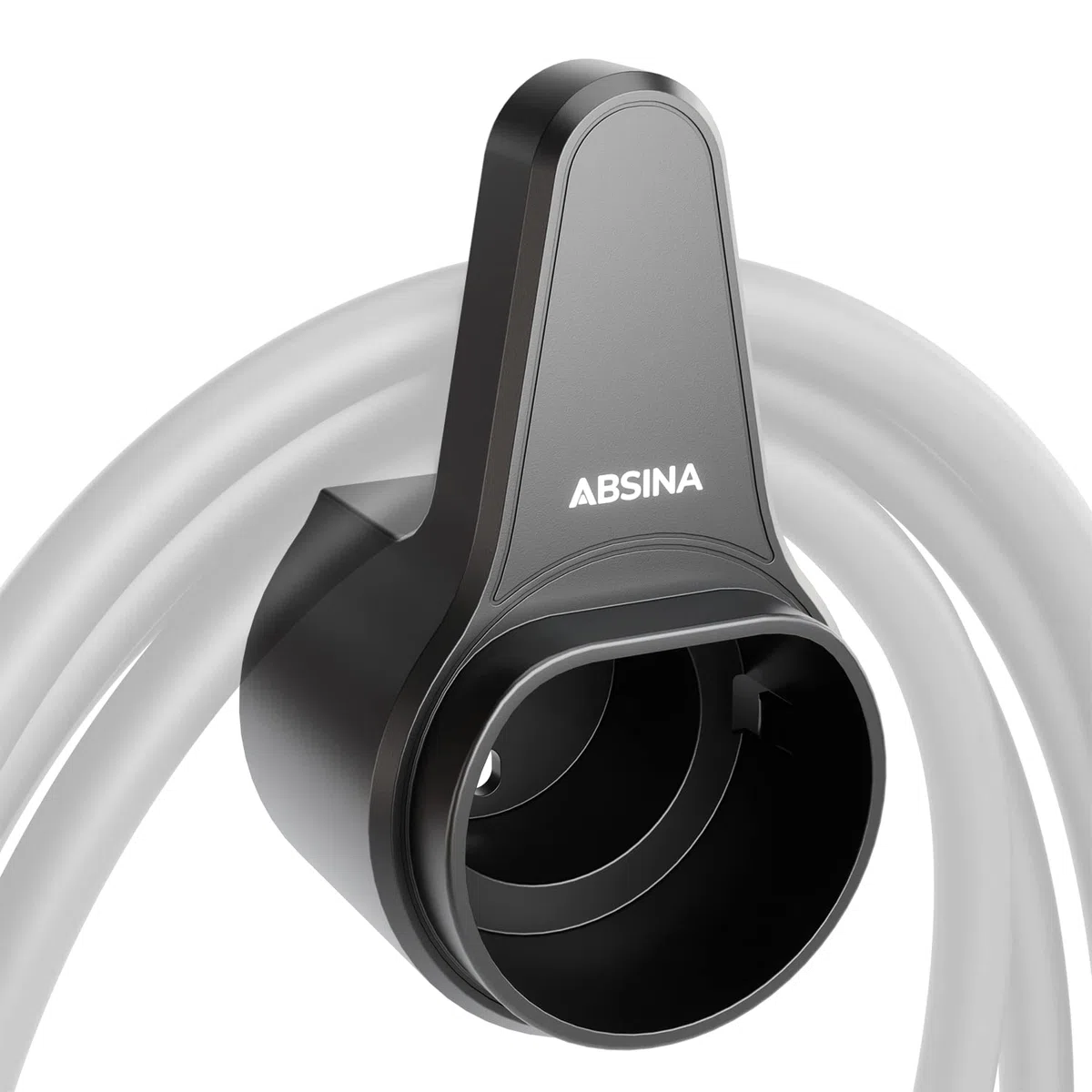 ABSINA Supporto per Cavi per Ricarica Auto elettriche e per Spina Tipo 2 con Accessori di Montaggio - Supporto per Cavo di Ricarica Tipo 2, Supporto per Cavo wallbox, Supporto per Spina Tipo 2